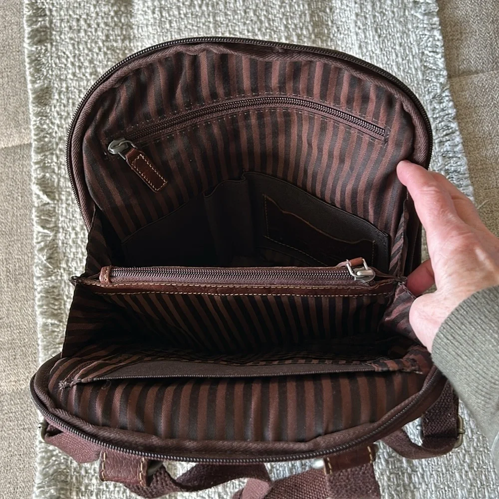 JACK GEORGES LEATHER BAG PACK